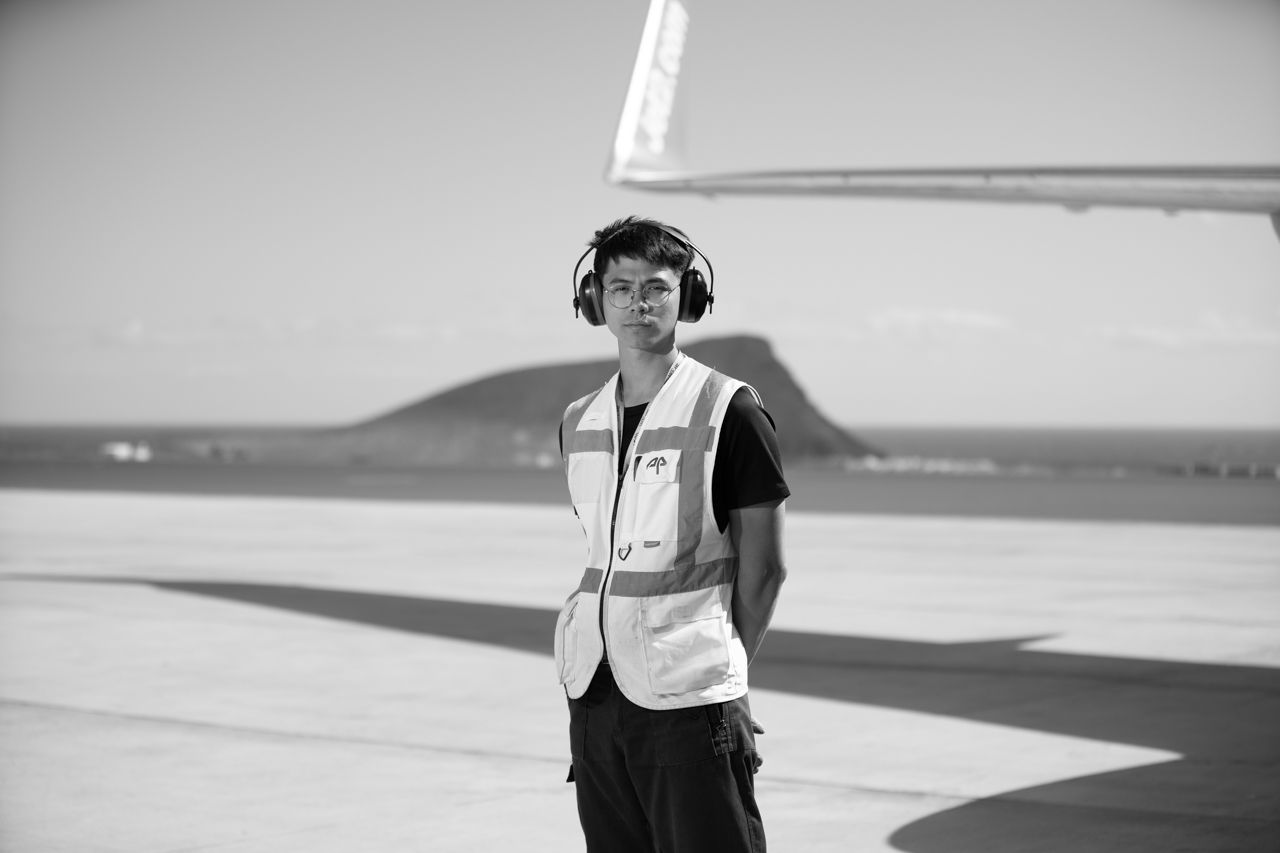 Equipo de Aviapartner en pista · Edgar de Melo